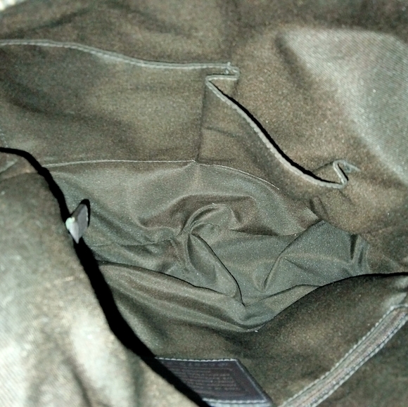 **SOLD** Authentic Coach Brown and Tan Carriage Print Shoulder Bag - Picture 6 of 6